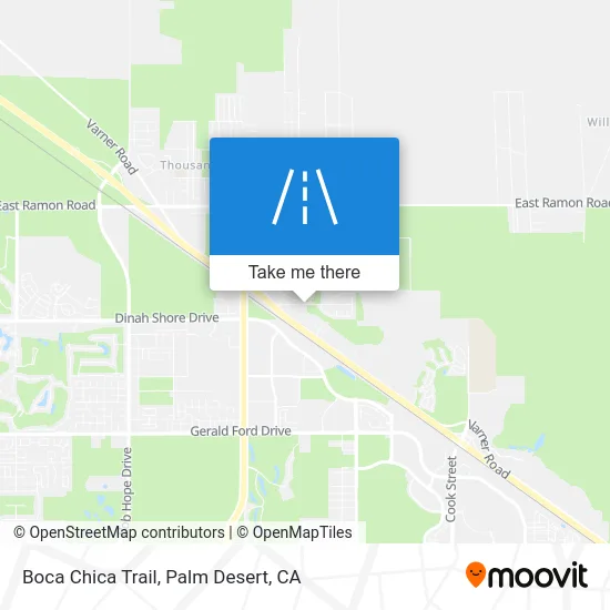 Boca Chica Trail map