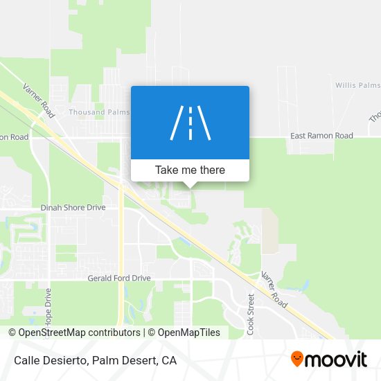 Calle Desierto map