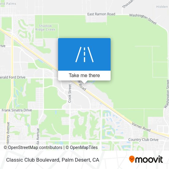 Classic Club Boulevard map