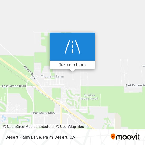 Desert Palm Drive map