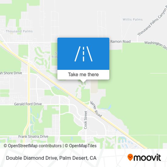 Double Diamond Drive map