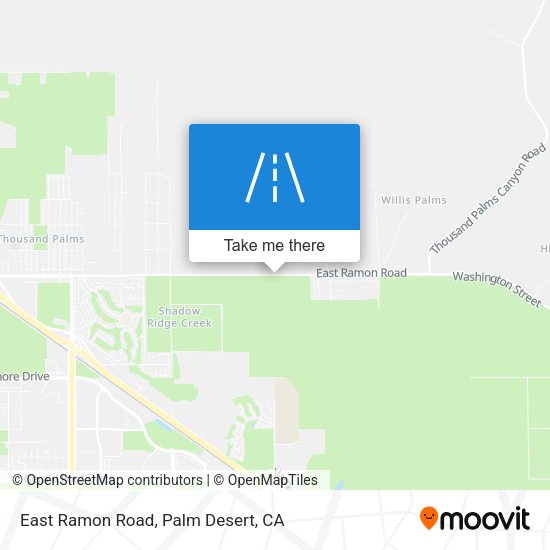 East Ramon Road map