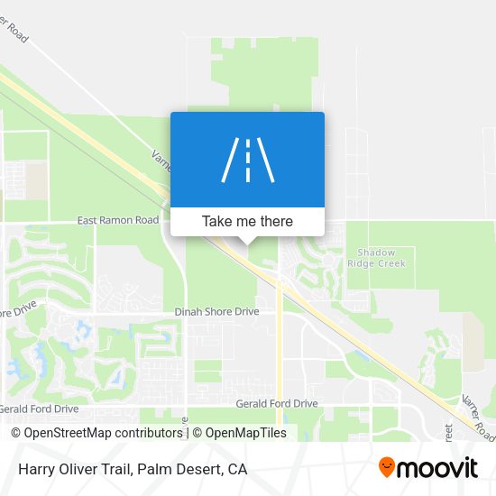 Harry Oliver Trail map
