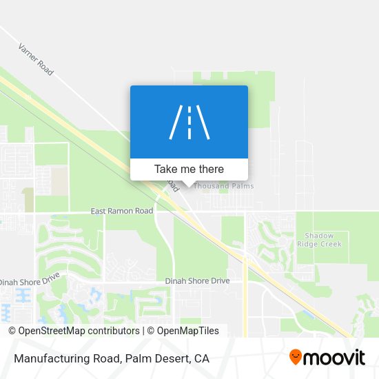 Mapa de Manufacturing Road
