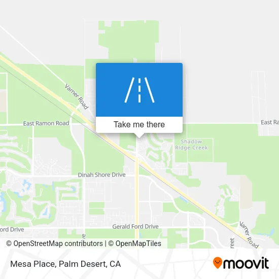 Mesa Place map