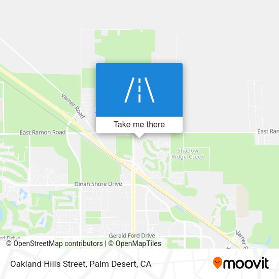Oakland Hills Street map