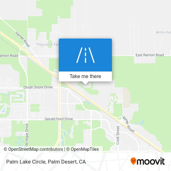 Palm Lake Circle map