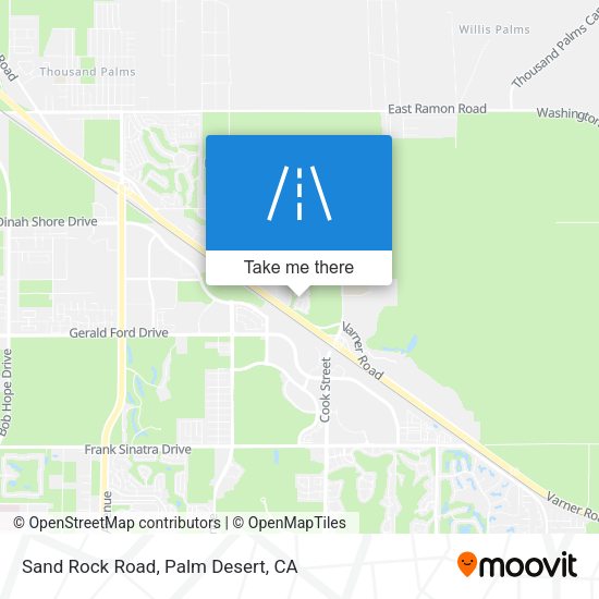 Sand Rock Road map