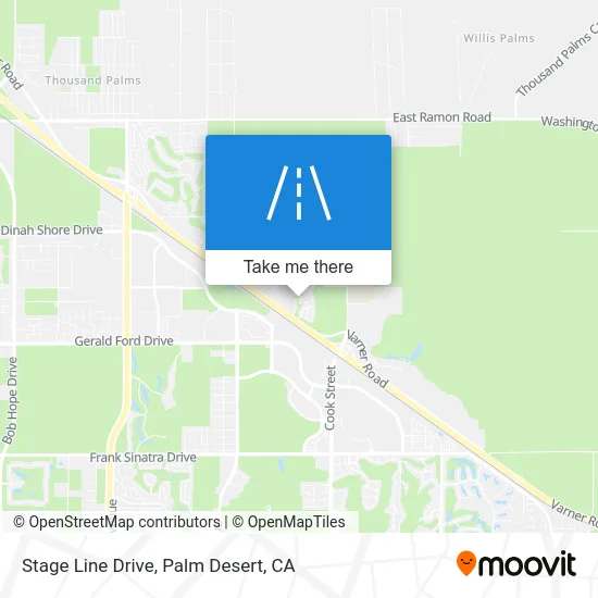 Stage Line Drive map