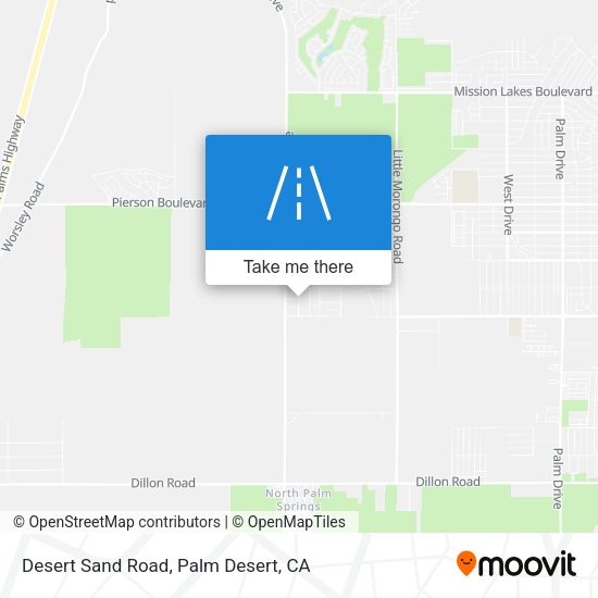 Desert Sand Road map