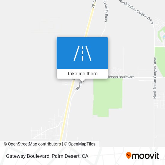 Mapa de Gateway Boulevard