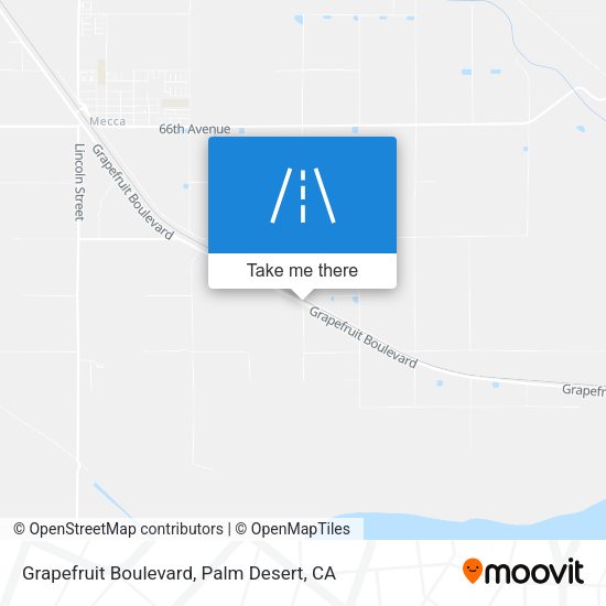 Mapa de Grapefruit Boulevard
