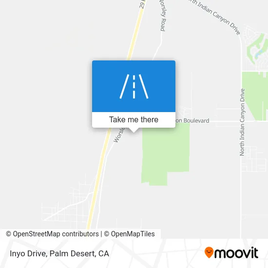 Inyo Drive map
