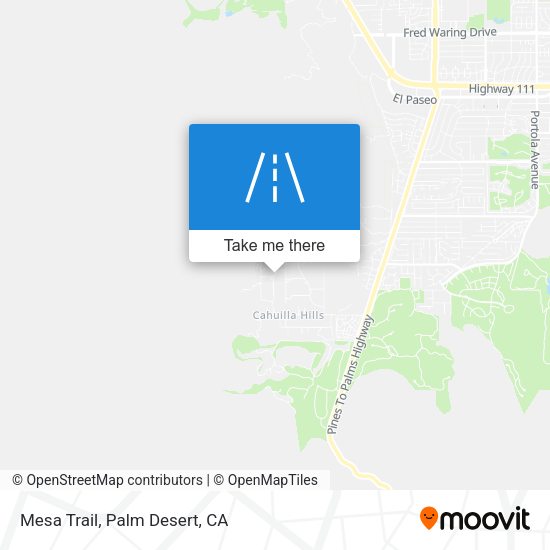 Mapa de Mesa Trail