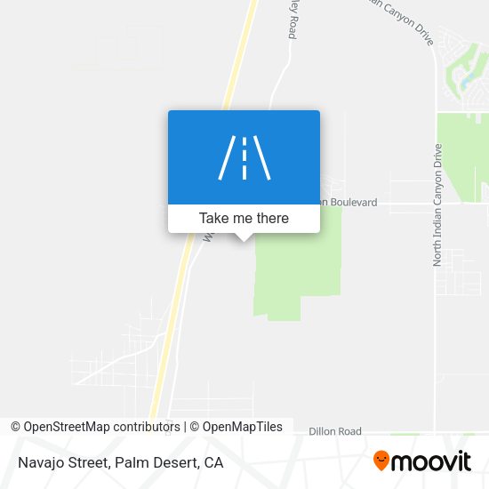 Navajo Street map