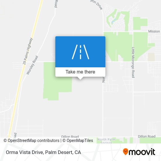 Orma Vista Drive map