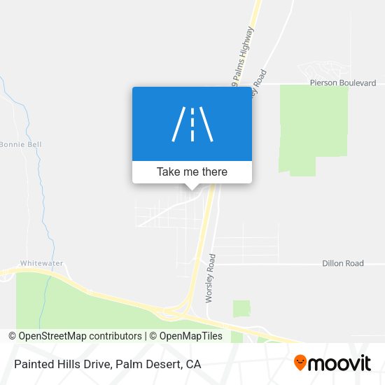 Painted Hills Drive map
