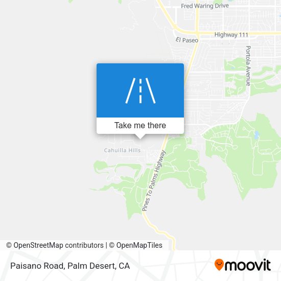 Paisano Road map
