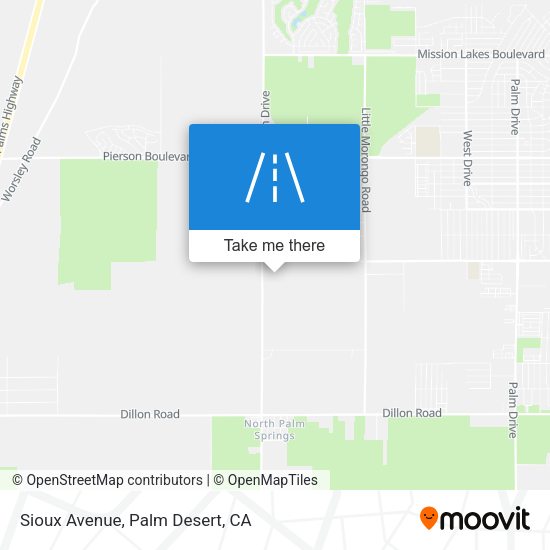 Sioux Avenue map