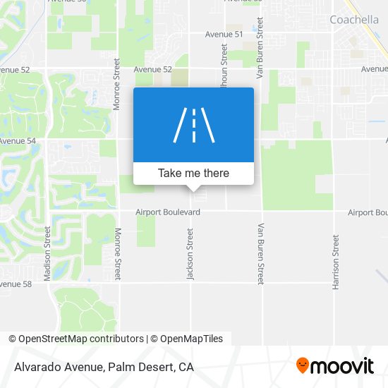 Alvarado Avenue map