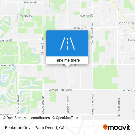 Mapa de Beckman Drive