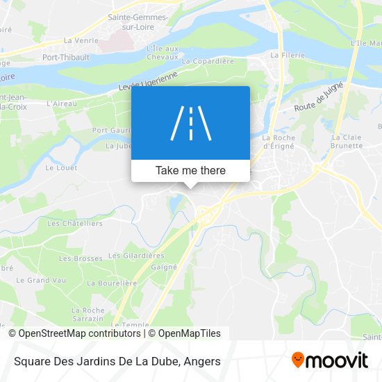 Square Des Jardins De La Dube map