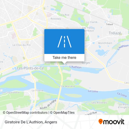 Giratoire De L'Authion map