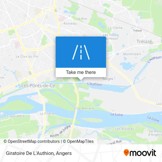 Giratoire De L'Authion map