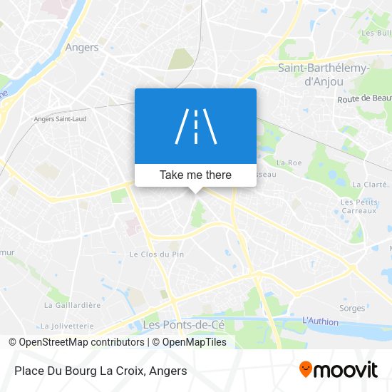 Place Du Bourg La Croix map
