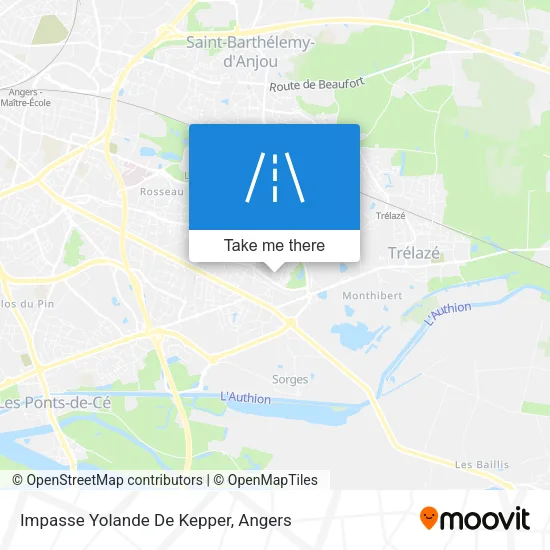 Impasse Yolande De Kepper map