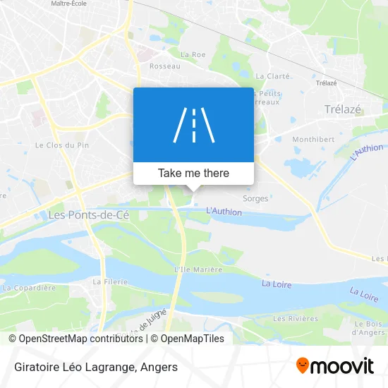 Giratoire Léo Lagrange map