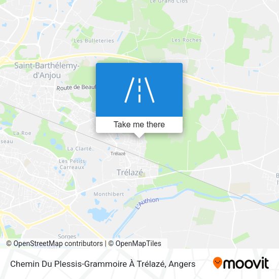 Chemin Du Plessis-Grammoire À Trélazé map