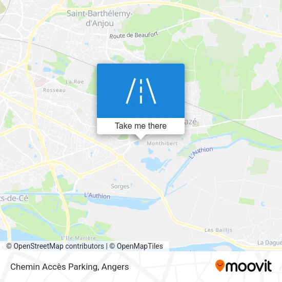 Chemin Accès Parking map