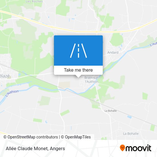 Allée Claude Monet map