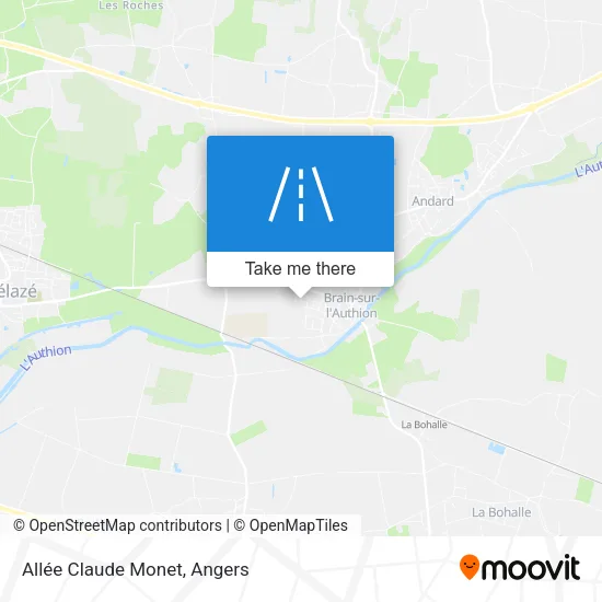 Allée Claude Monet map