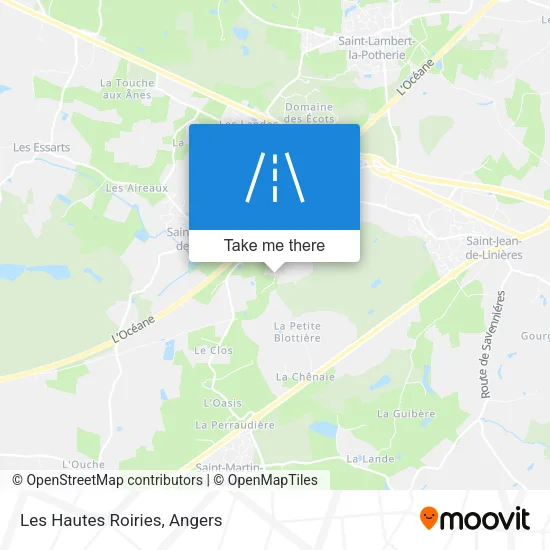 Les Hautes Roiries map
