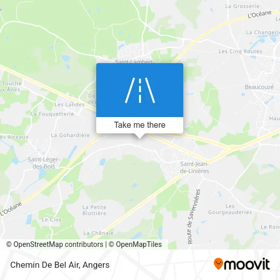 Chemin De Bel Air map