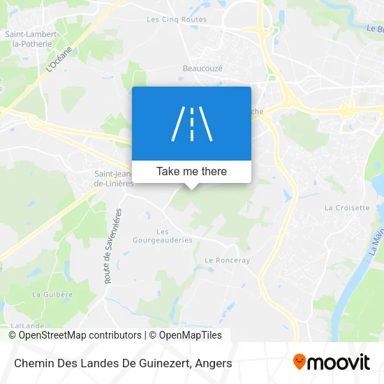 Chemin Des Landes De Guinezert map