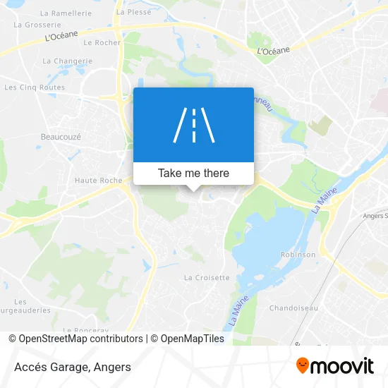 Accés Garage map