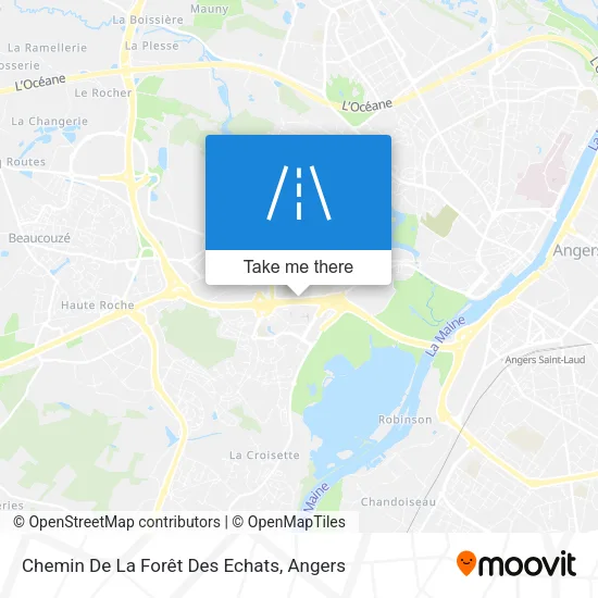 Chemin De La Forêt Des Echats map