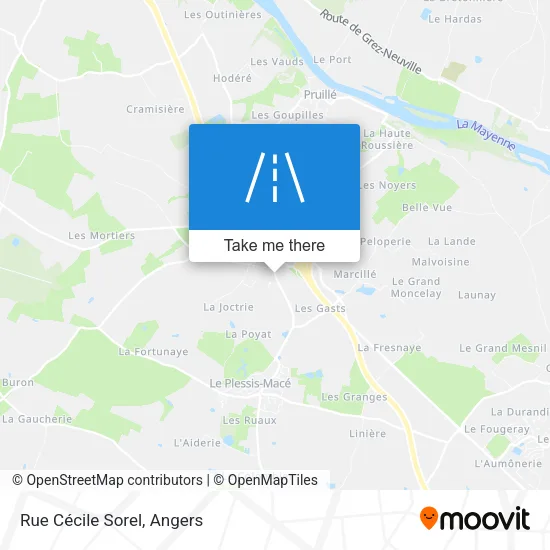 Rue Cécile Sorel map