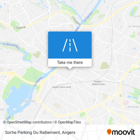 Sortie Parking Du Ralliement map