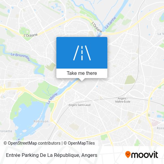 Entrée Parking De La République map