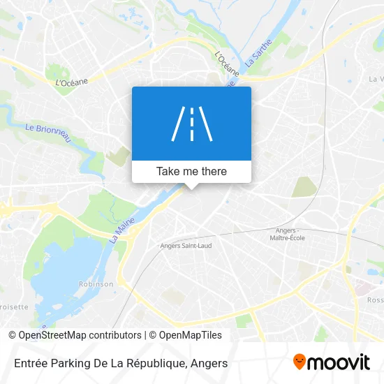 Entrée Parking De La République map