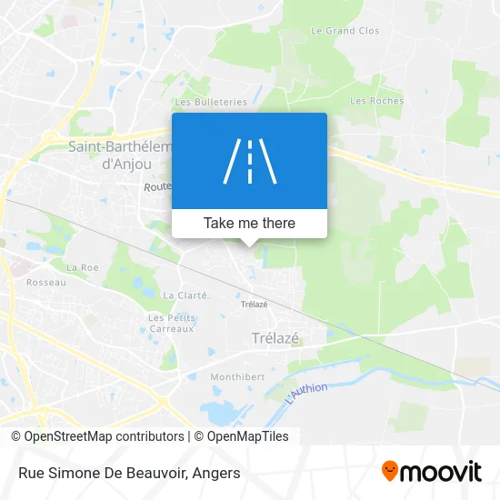 Rue Simone De Beauvoir map