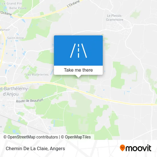 Chemin De La Claie map