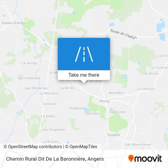 Chemin Rural Dit De La Baronnière map