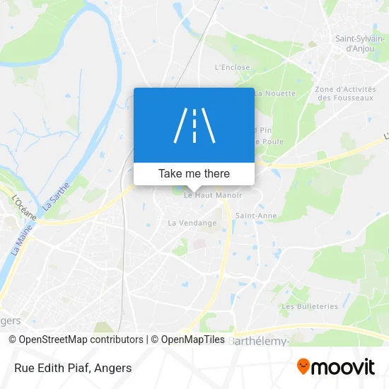 Rue Edith Piaf map