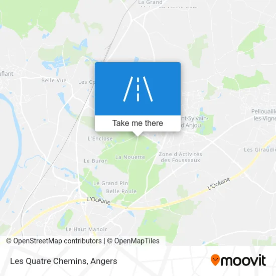 Les Quatre Chemins map