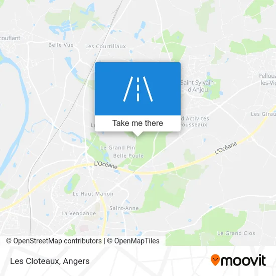 Les Cloteaux map